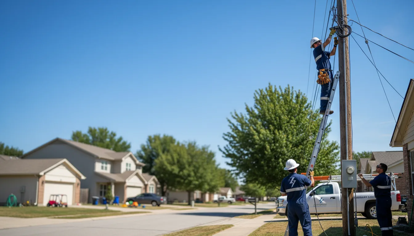 Residential electrician providing installation services in Gould City, MI